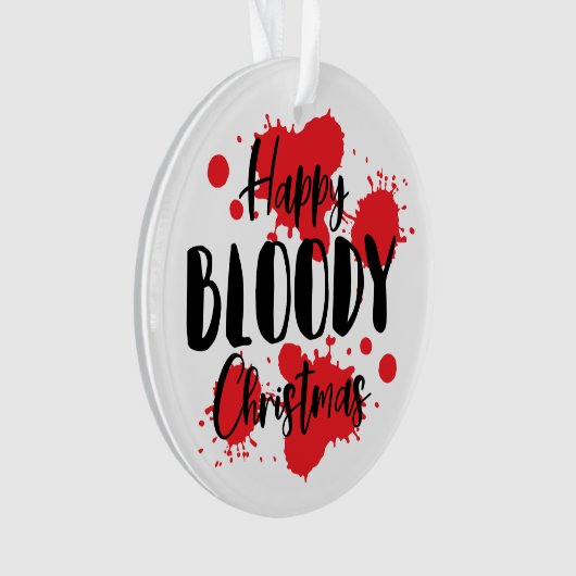 Happy Bloody Christmas Horror Ornament (voorkant)