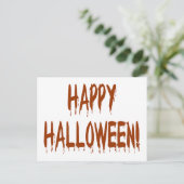 Happy Bloody Halloween Briefkaart (Staand voorkant)