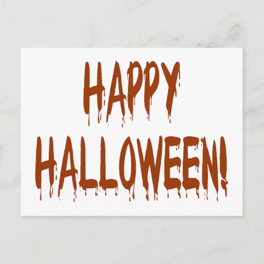 Happy Bloody Halloween Briefkaart (Voorkant)