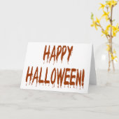 Happy Bloody Halloween Kaart (Gele Bloem)