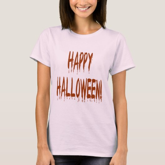 Happy Bloody Halloween T-shirt (Voorkant)