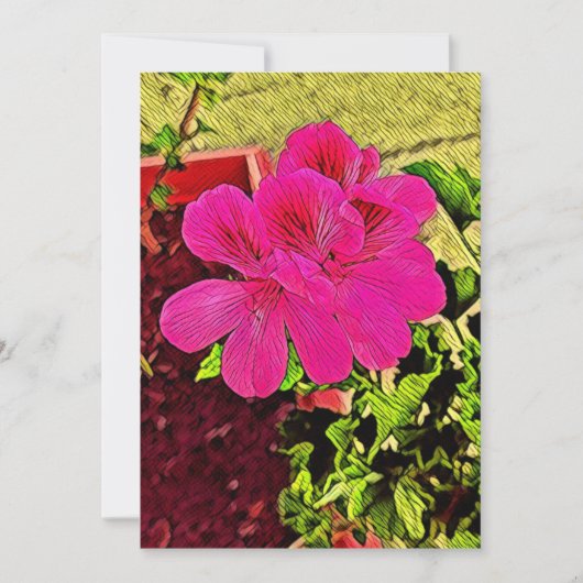 Happy blooming flower kaart (Voorkant)