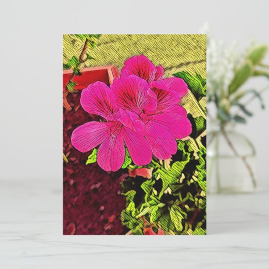 Happy blooming flower kaart (Staand voorkant)