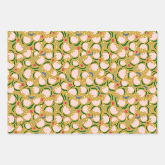 Happy Blooms and Slugs - Wrapping Paper Trio (Voorkant 2)