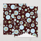 Happy Blue Dot Party Flag Bunting Banner Post Card Briefkaart (Voorkant / Achterkant)