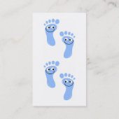 Happy Blue Feet, Mr James Walker, Visitekaartje (Achterkant)