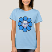 Happy Blue Flower T-Shirt (Voorkant)