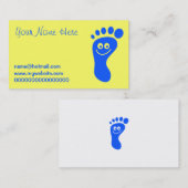 Happy Blue Foot Visitekaartje (Voorkant / Achterkant)