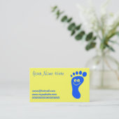 Happy Blue Foot Visitekaartje (Staand voorkant)