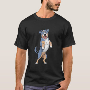 Happy Blue Heeler hond moeder vader Familie Matchi T-shirt
