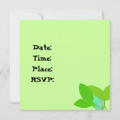 Happy Blue Hippos Birthday Party Kaart (Achterkant)