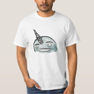 Happy Blue Narwhal Value-Shirt T-shirt