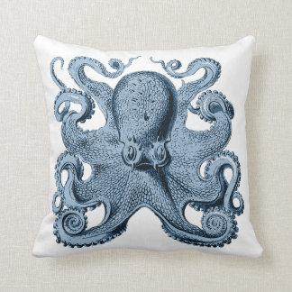  Happy Blue Octopus Pillow Kussen