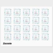 Happy Blue Stippen Cross doop doop Sticker (Vel)