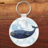 Happy Blue Whale Sleutelhanger (Voorkant)