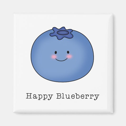Happy Blueberry Magneet (Voorkant)
