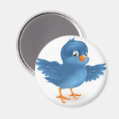 Happy bluebird magneet (Voorkant / Achterkant)