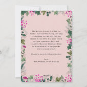 Happy Blush Roze 2 foto vakantie Kaart (Achterkant)