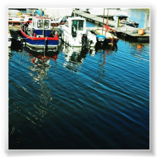 Happy Boats Foto Afdruk (Voorkant)