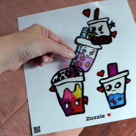 Happy Boba Tea Bubble Teas Bobas Kawaii Sticker