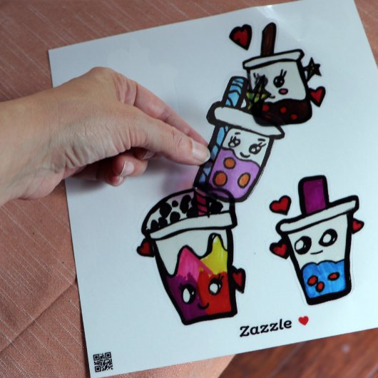 Happy Boba Tea Bubble Teas Bobas Kawaii Sticker