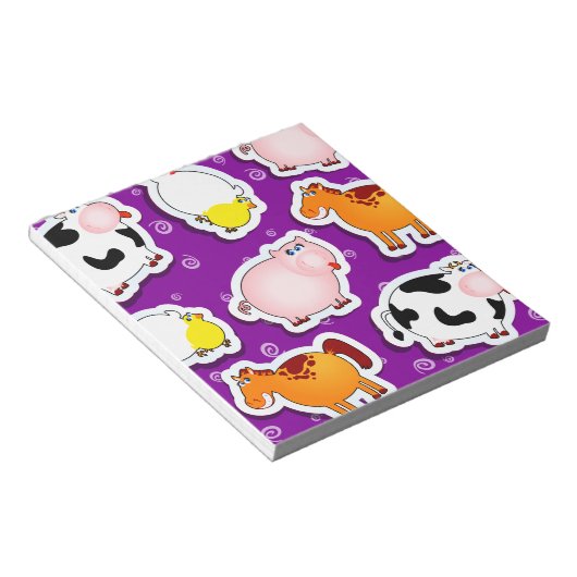 Happy boerderij achtergrond, notitieblok (Schuin)