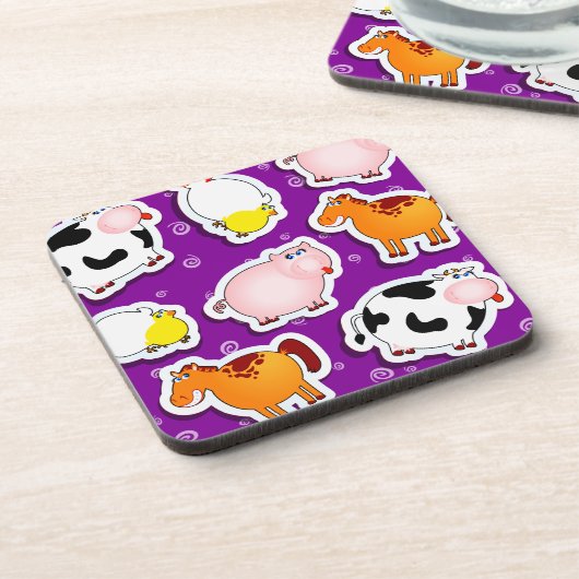 Happy boerderij achtergrond, onderzetter (Linkerzijde)