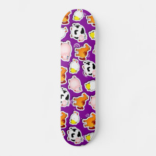 Happy boerderij achtergrond, schaats persoonlijk skateboard