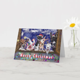 Happy Boerderij Animal Funny Christmas Kaart