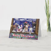 Happy Boerderij Animal Funny Christmas Kaart (Voorkant)