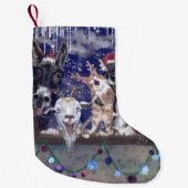 Happy Boerderij Funny Christmas Stocking Kleine Kerstsok (Voorkant)