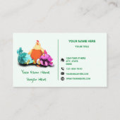 Happy Boerderij Funny Farmer's Visitekaartje - uni (Achterkant)