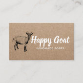 Happy Boerderij Handmade Goat Milk Soaps Rustic Kr Visitekaartje (Voorkant)