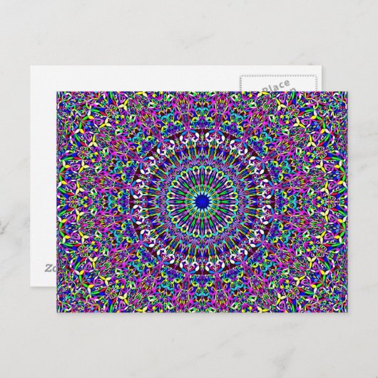 Happy Bohemian Oerwoud Mandala Briefkaart (Voorkant / Achterkant)