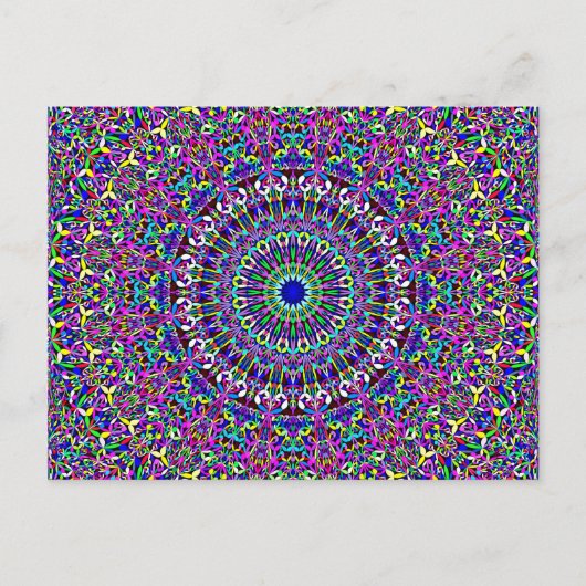 Happy Bohemian Oerwoud Mandala Briefkaart (Voorkant)
