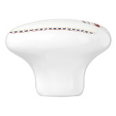 Happy Boho Rainbow Modern Minimal Trendy Chic Keramische Knop (Zijkant)