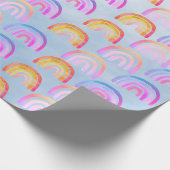 Happy Boho Rainbows & Big Blue Sky Cadeaupapier (Hoek)