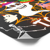 Happy Boo-dag voor me Halloween Birthday Party Poster (Hoek)