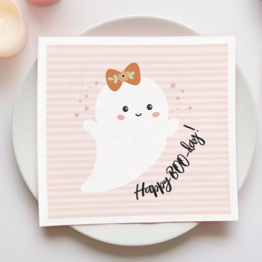 Happy BOO Day Ghost Birthday Servet