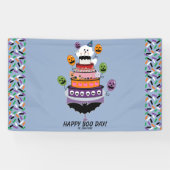 Happy Boo Day Ghost Celebration Spandoek (Horizontaal)