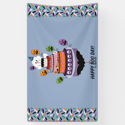 Happy Boo Day Ghost Celebration Spandoek (Verticaal)