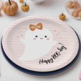 Happy BOO Day Halloween Birthday Papieren Bordje
