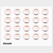 Happy BOO Day Halloween Birthday Ronde Sticker (Vel)