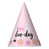 Happy Boo-Day Halloween Verjaardag Feesthoedjes (Voorkant)
