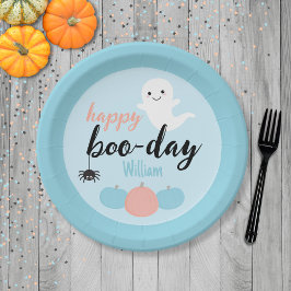 Happy Boo-Day Halloween Verjaardag Papieren Bordje