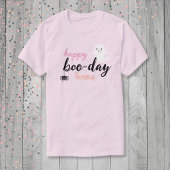 Happy Boo-Day Halloween Verjaardag T-shirt