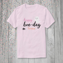 Happy Boo-Day Halloween Verjaardag T-shirt