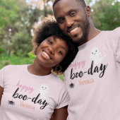 Happy Boo-Day Halloween Verjaardag T-shirt