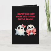 Happy Boo Day Schattige Ghost foto Halloween kaart (Voorkant)