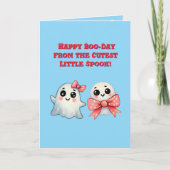 Happy Boo Day Schattige Ghost foto Halloween kaart (Voorkant)